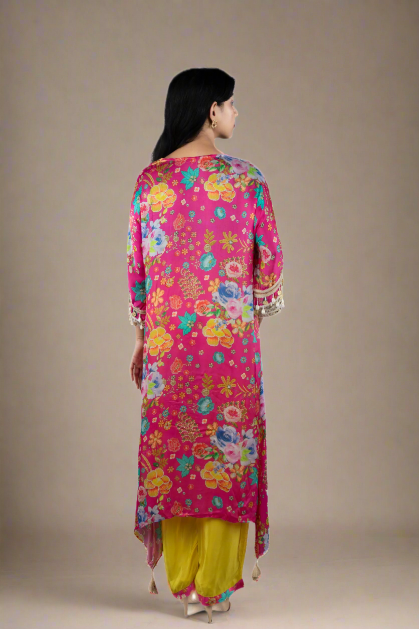 Boho Coastal Bloom Kaftan - Yellow kaftans