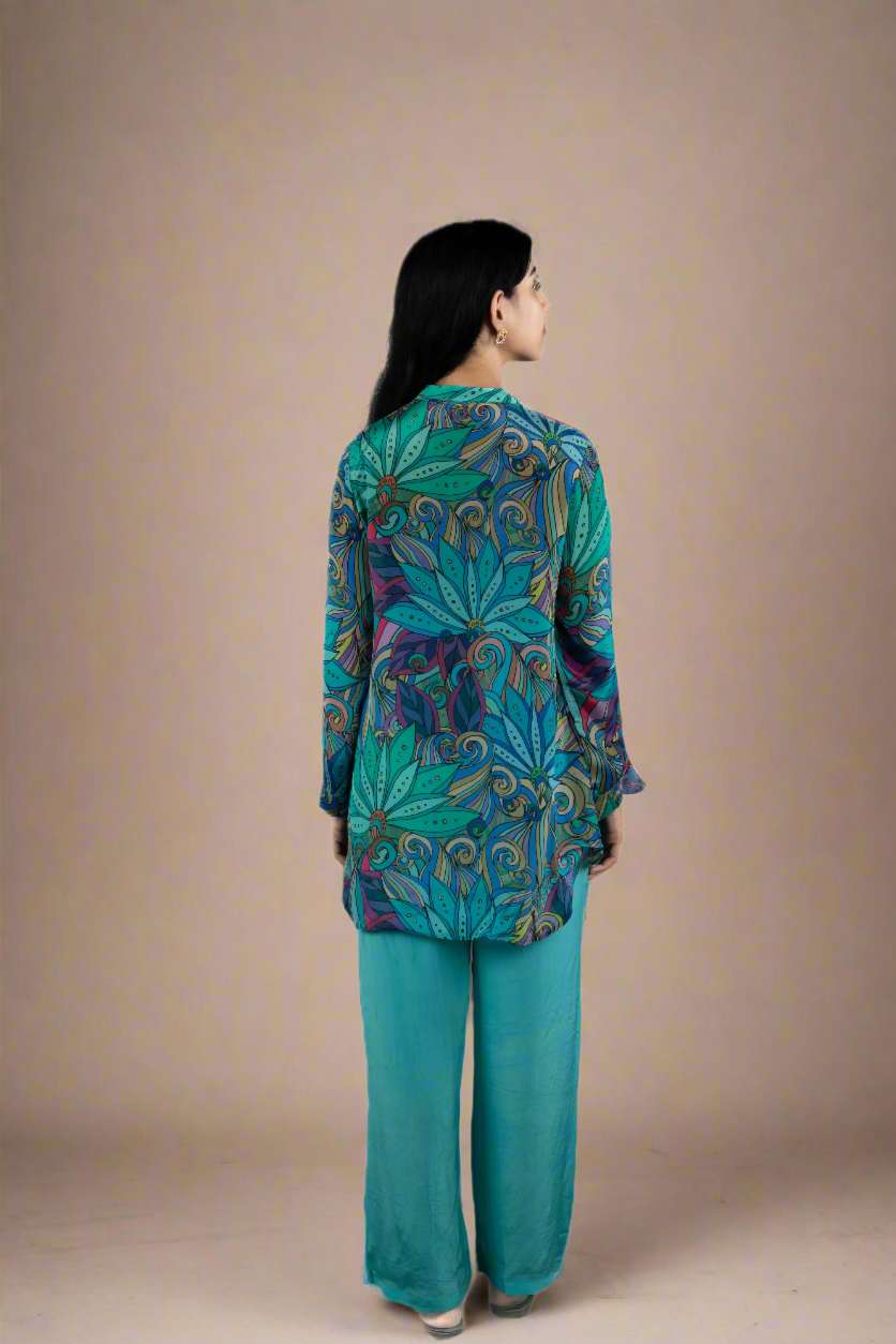 Vivid Blooms - crepe co-ord co-ord