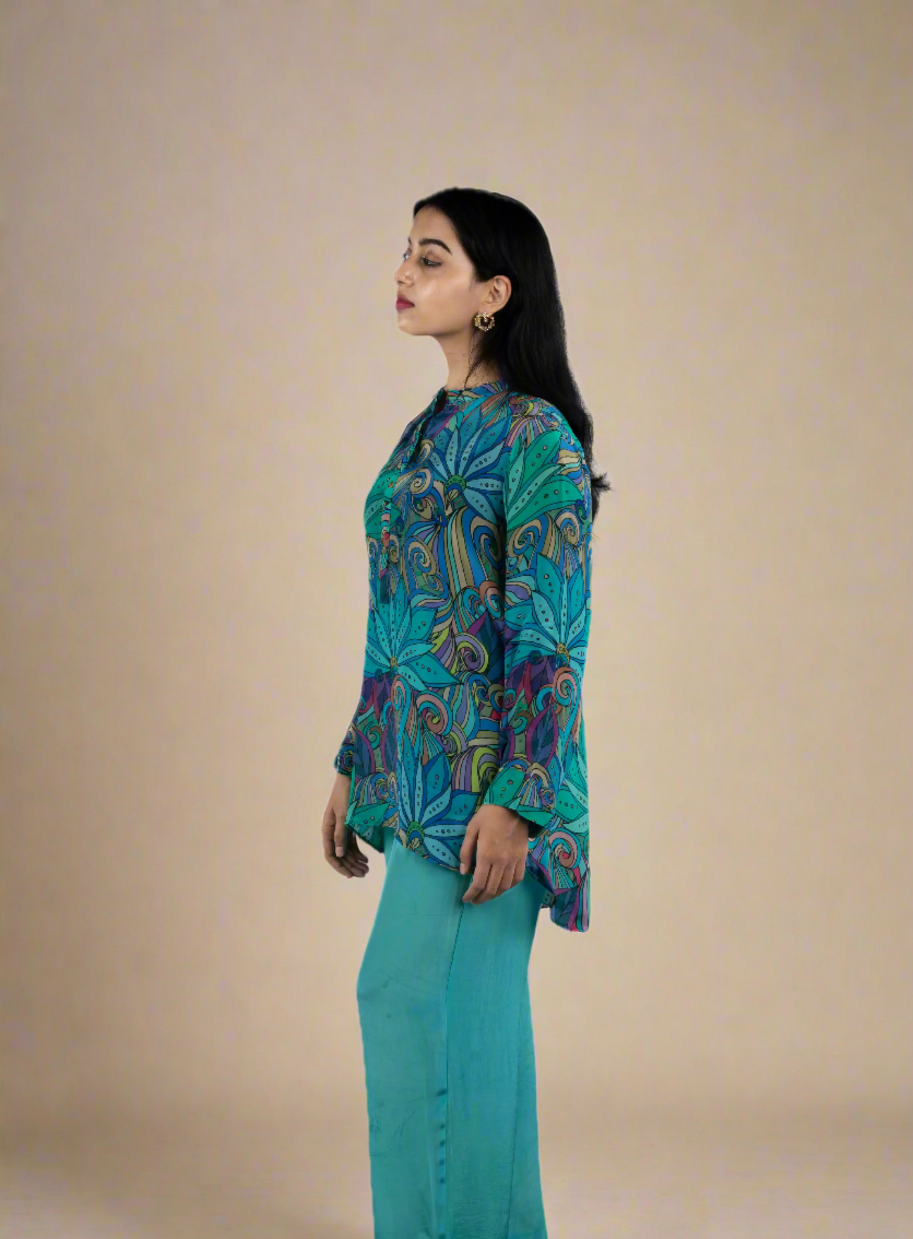 Vivid Blooms - crepe co-ord co-ord