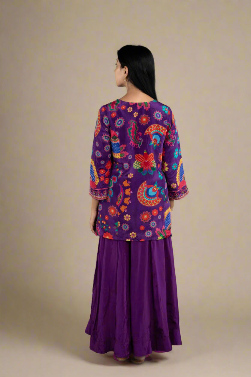 Amethyst Allure - Crepe Palazzo set PALAAZAO
