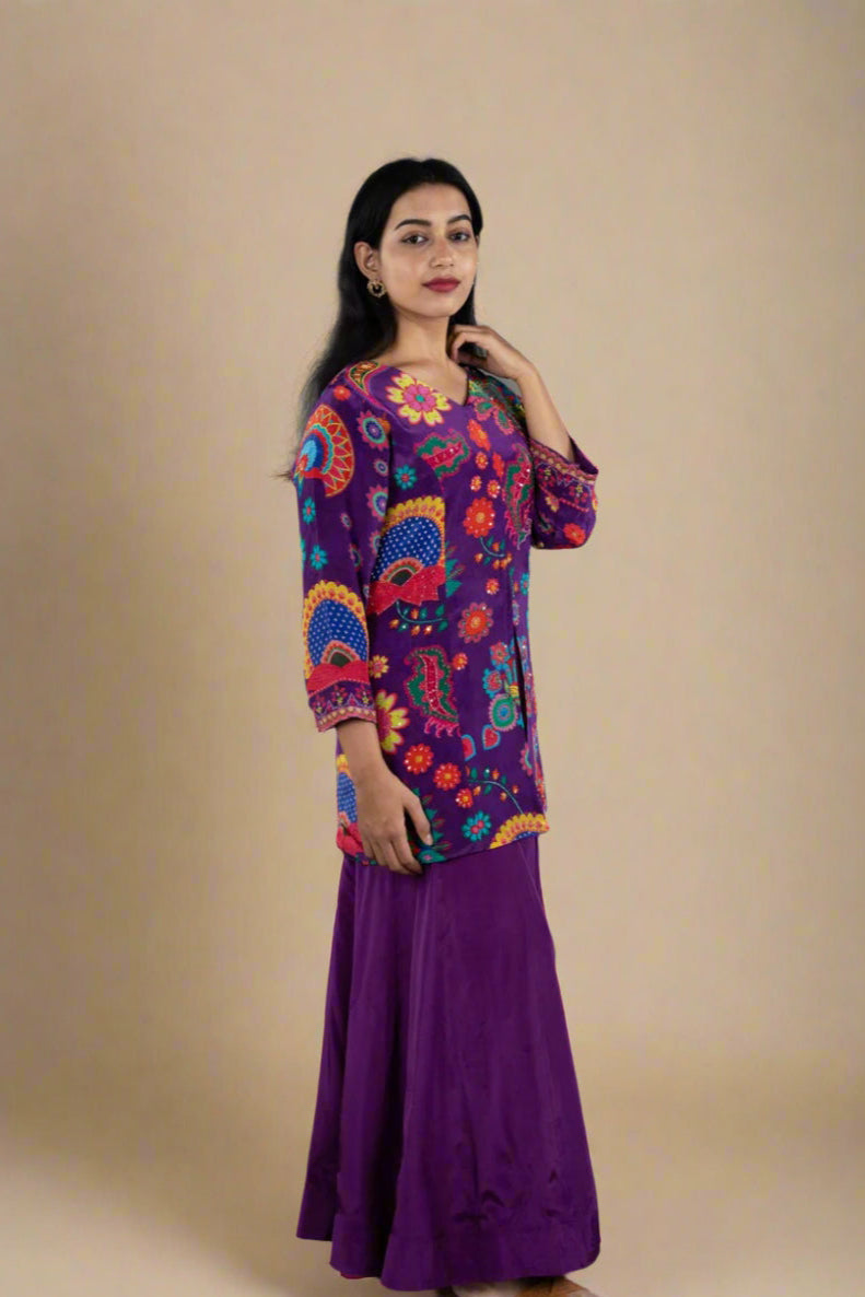 Amethyst Allure - Crepe Palazzo set PALAAZAO