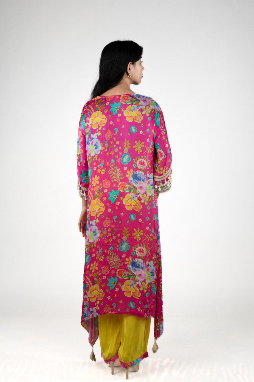 Boho Coastal Bloom Kaftan