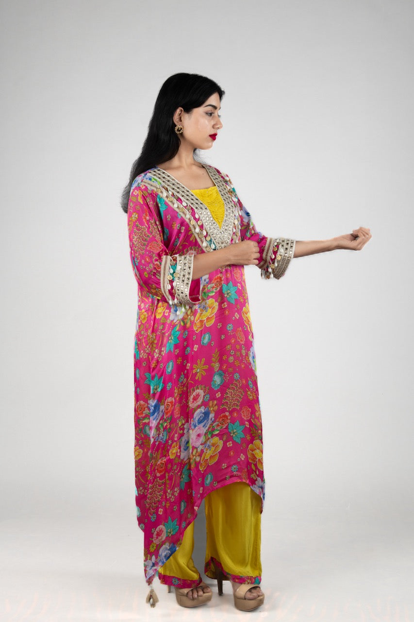 Boho Coastal Bloom Kaftan